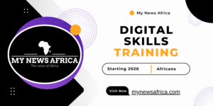 Purple White Orange Modern Geometric Digital Marketing Training Banner